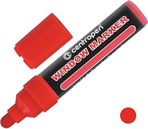 CENTROPEN Popisovač 9121 červený křídový - obrázek 1