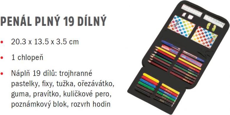 Herlitz penál 1-patro 1 chlopeň prázdný Smiley World Rainbow - obrázek 2