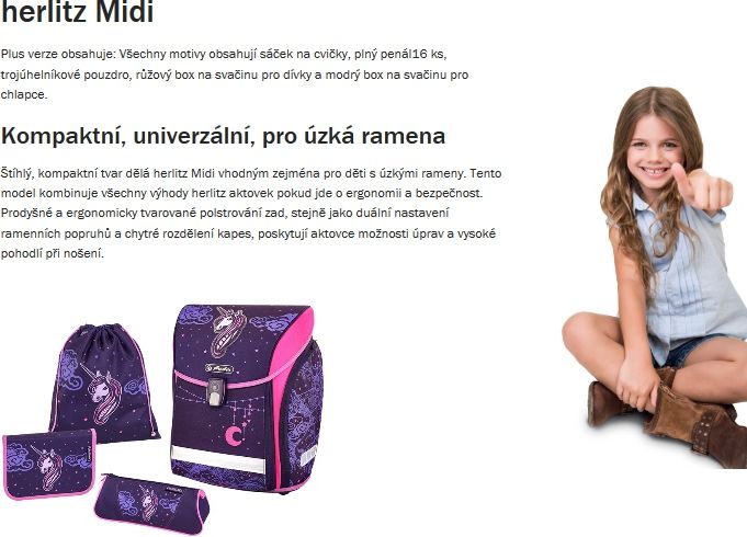 Herlitz Školní aktovka 4 dílný set Midi Formule - obrázek 6