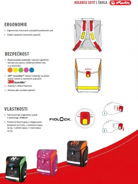 Herlitz školní aktovka Midi Formule prázdná - obrázek 3