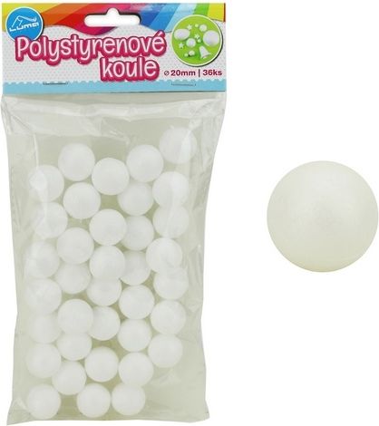 Polystyren Koule 20mm 36ks - obrázek 1