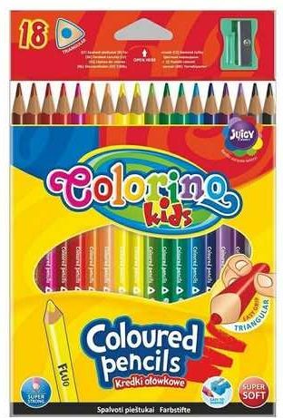 Pastelky 18 ks trojhranné Colorino - obrázek 1