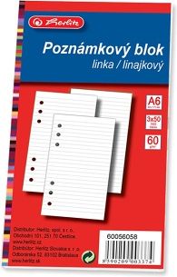 HERLITZ Poznámkový blok do kroužkového diáře TP A6 - obrázek 2
