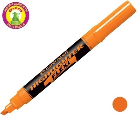 Zvýrazňovač CENTROPEN 8542 FLEXI oranžový - obrázek 1