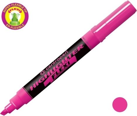 Zvýrazňovač CENTROPEN 8542 FLEXI růžový - obrázek 1