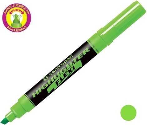Zvýrazňovač CENTROPEN 8542 FLEXI zelený - obrázek 1