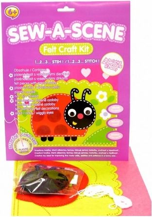 Kreativní sada - Sew-A-Scene - Beruška - obrázek 1