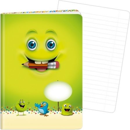 Sešit A4 40 listů Funny Faces - obrázek 1