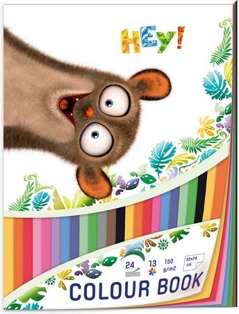 Blok barevných papírů 32x24cm 150g/m2 Hey! - obrázek 1