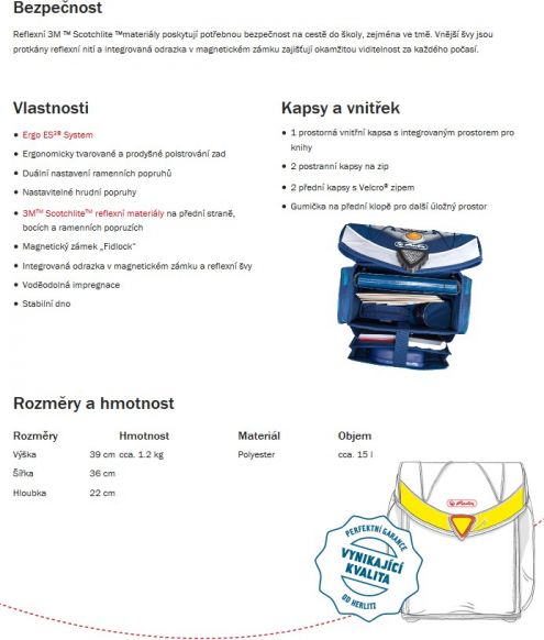 Herlitz aktovka 5 dílný set Flexi Koně - obrázek 7