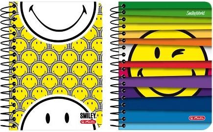 Herlitz Spirálový blok A4/80listů, linka, SmileyWorld, mix motivů - obrázek 1
