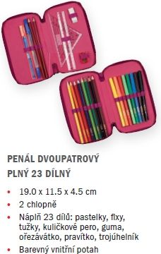 Herlitz penál plný 2-patrový koně - obrázek 2
