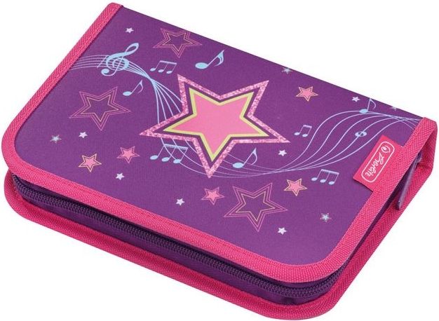 Herlitz Penál 1-patro plný 2 chlopně melody star - obrázek 1