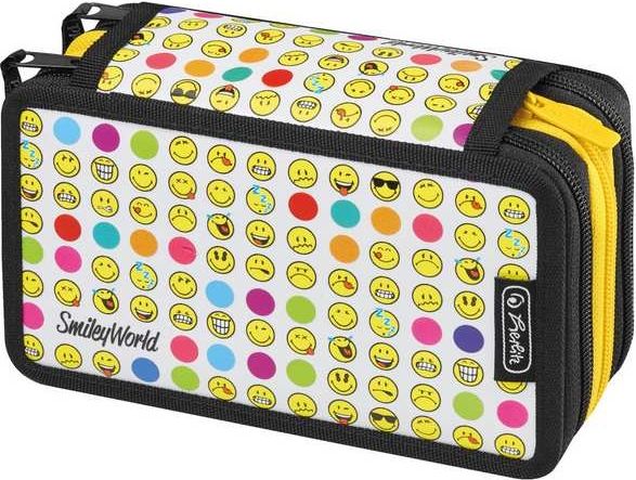 Herlitz Penál 3-patra plný SW Rainbow Faces - obrázek 1