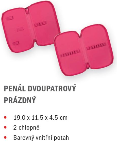 Herlitz penál prázdný 2-patrový MIX - obrázek 2