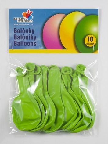 SMART BALLOONS Balónky obyčejné světle zelená - obrázek 1
