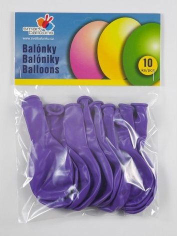 SMART BALLOONS Balónky obyčejné fialová - obrázek 1