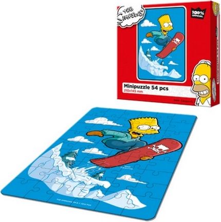 Puzzle The Simpsons - Bart na snowboardu - obrázek 1