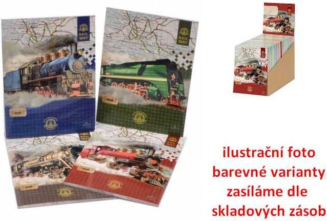 Trhací zápisník 90x120 Train - obrázek 1