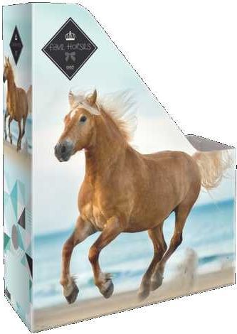 Box na sešity skládací A4 Geo Horse Snow - obrázek 1