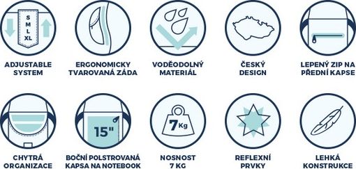 Presco group Batoh školní - Sovičky A-5328 - obrázek 3