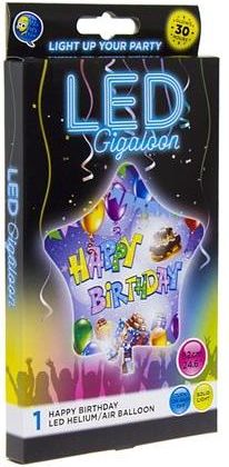 Balónek LED Happy birtday - obrázek 2