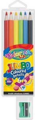 Pastelky 6 barev 180 jumbo Colorino - obrázek 1