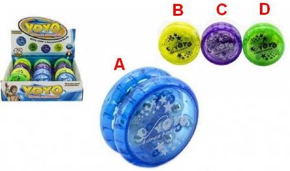 Jojo plast 6cm svítící 4 barvy - obrázek 1