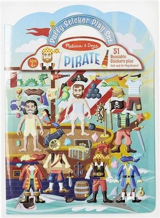Melissa & Doug - Adhezní sešit se samolepkami- Piráti - obrázek 1