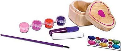 Melissa & Doug - Dřevěná krabička k vymalování - Srdce - obrázek 5