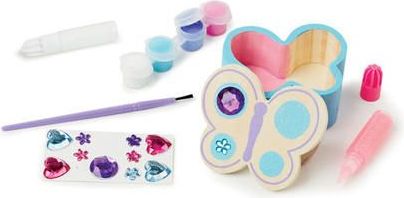 Melissa & Doug - Dřevěná krabička k vymalování - Motýl - obrázek 4