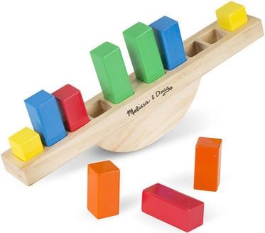 Melissa & Doug - Výuková hračka - dřevěná Duhová houpačka - obrázek 2