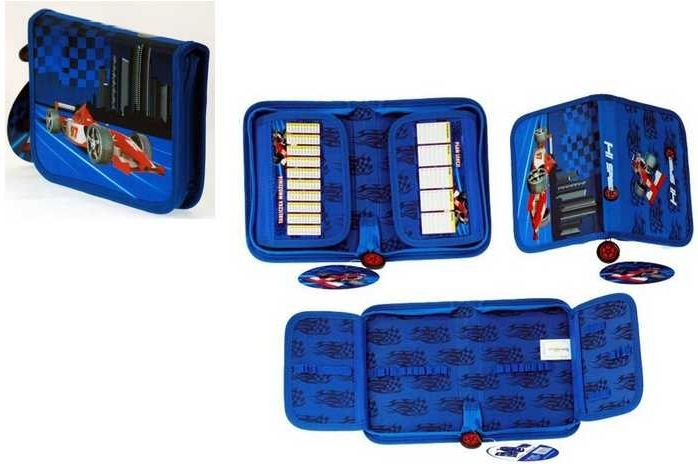 Premium penál 1 zip 2 klopy Racing - obrázek 1