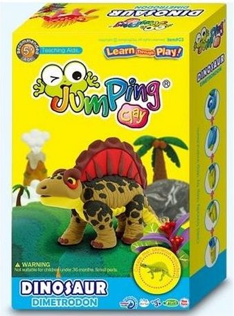 Jumping Clay Sada k výrobě Dimetrodona 150 g - obrázek 1