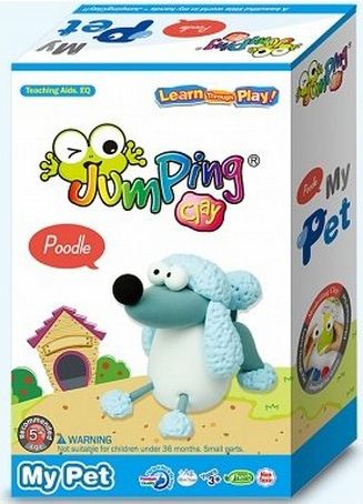 Sada Jumping Clay k výrobě psa pudla - obrázek 1