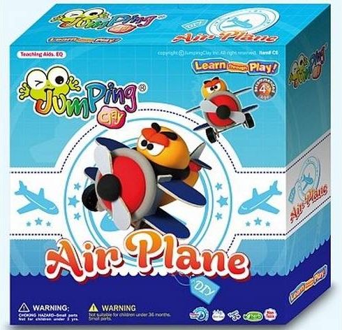 Sada Jumping Clay k výrobě letadla + kolečka + křídla + ocas - obrázek 1