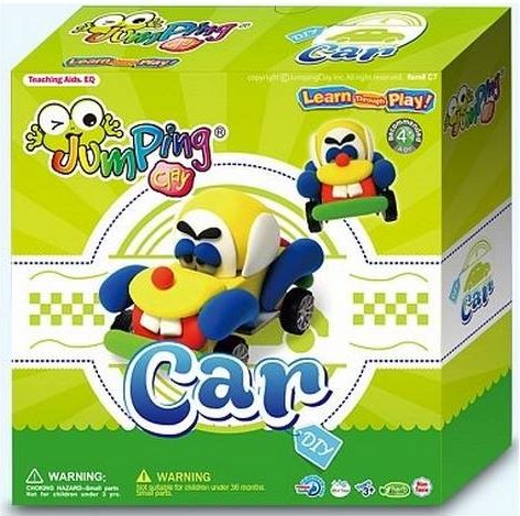 Jumping Clay Sada k výrobě auta 300 g - obrázek 1