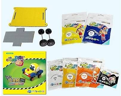 Jumping Clay Sada k výrobě auta 300 g - obrázek 2