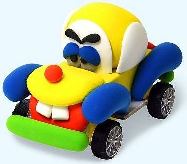 Jumping Clay Sada k výrobě auta 300 g - obrázek 3