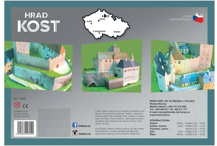 Hrad Kost - vystřihovánky - obrázek 2