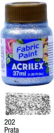 Barva na textil Glitter 37ml 202 Silver - obrázek 1