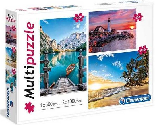 Clementoni Puzzle multi 1x500 + 2x1000 - obrázek 1