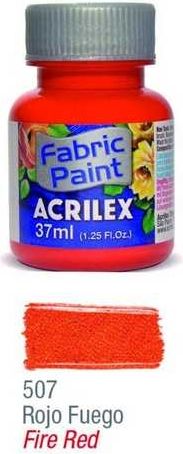 Barva na textil Fire Red 37ml 507 - obrázek 1