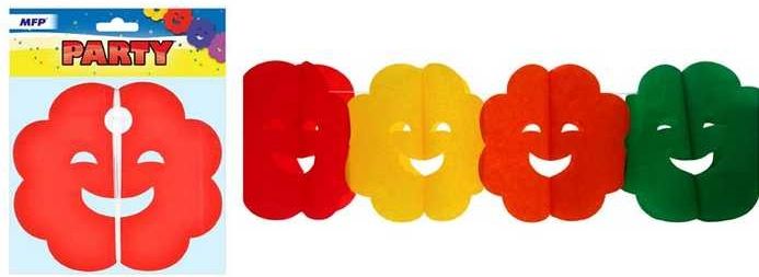Girlanda papír smile 4m - obrázek 1