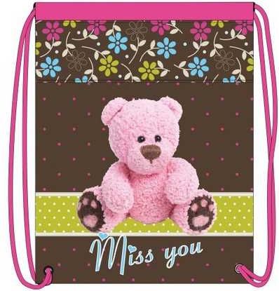 Sáček na přezůvky Miss You - obrázek 1