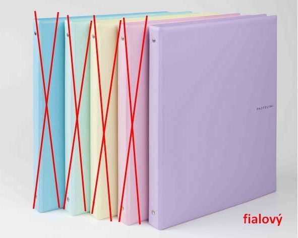 KARIS A4 plast PASTELINI fialová - obrázek 1