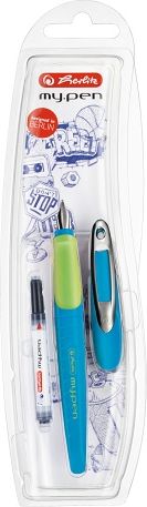 Herlitz Bombičkové pero my.pen M, modro-zelené/ na blistru - obrázek 1