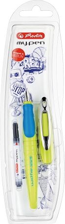 Herlitz Bombičkové pero my.pen M, zeleno-modré/ na blistru - obrázek 1