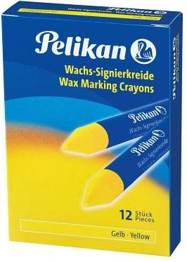 Pelikan Voskové pastelky 12ks žluté - obrázek 1