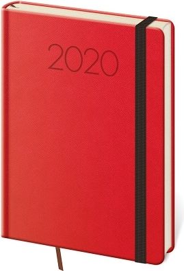 Diář denní A5 New Praga - červená 2020 - obrázek 1